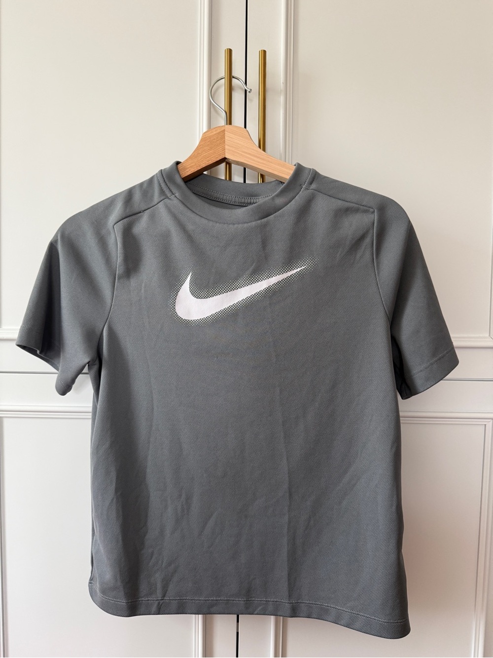 Nike Gray Short-Sleeve Logo Training Tee